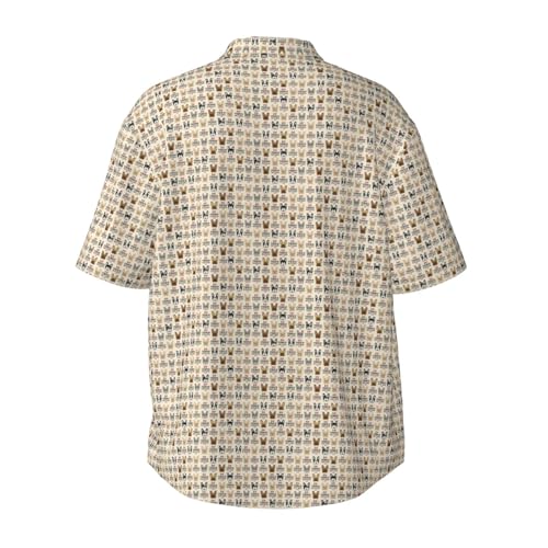 Chemise homme bouledogue français légère pour vacances