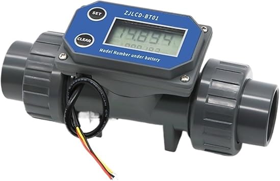 Garden Home Cold Water Meter Flow Meter Electronic LCD Digital Display Flowmeter DN25-80 ZJLCD-BT01 Pipe (Size : DN25, Color : with Cable)