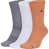 NIKE Jordan Jumpman Crew Socks (3 Pack) Calcetines, Unisex Adulto, Multi-Color, L