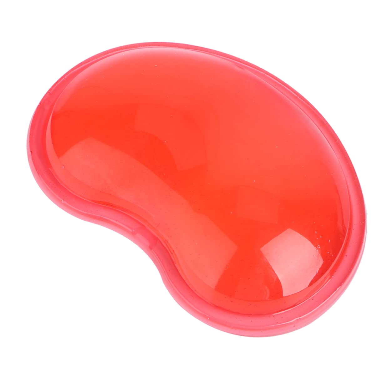 SEWACC Heart Shaped Silicone Mouse Pad with Gel Wrist Cushion Flexible Stress Relief Wristband Pad for Desktop Computer Ergonomic Keyboard Support Rest Red Wrist Support for Office and