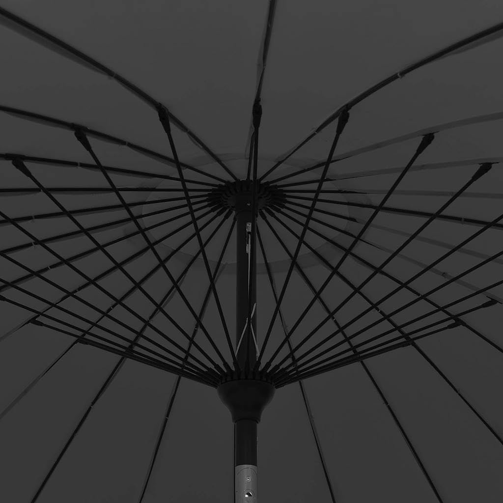 SYDE Parasol ogrodowy taupe 270 cm z korbą