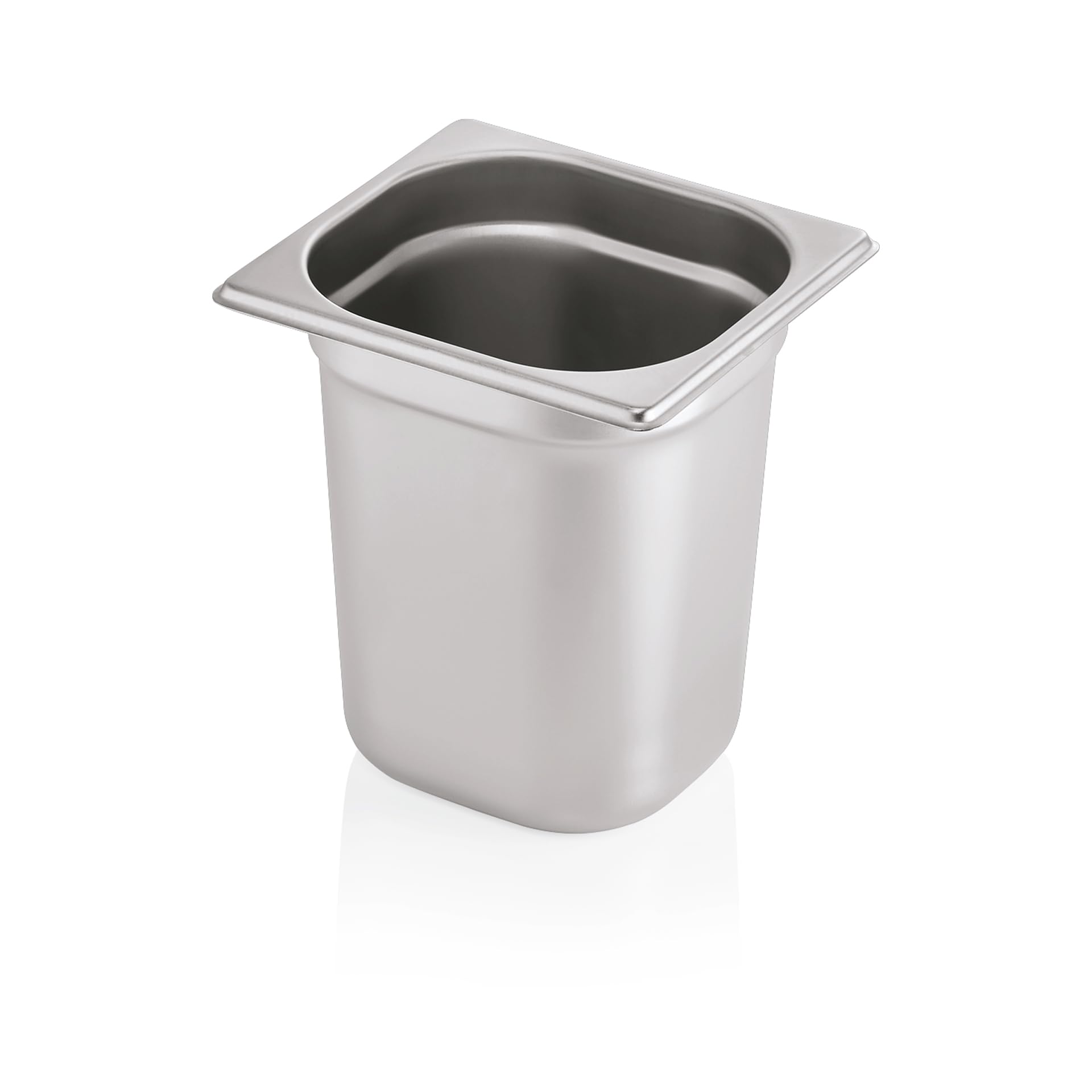 Morleos GN 1/6 200 mm - 3,4 L Gastronormbehälter aus rostfreiem Edelstahl 176 x 162 mm | stapelbar & rostfreier GN Behälter | Gastronomie-, Event- & Catering Zubehör aus robusten 0,7 mm Stahl