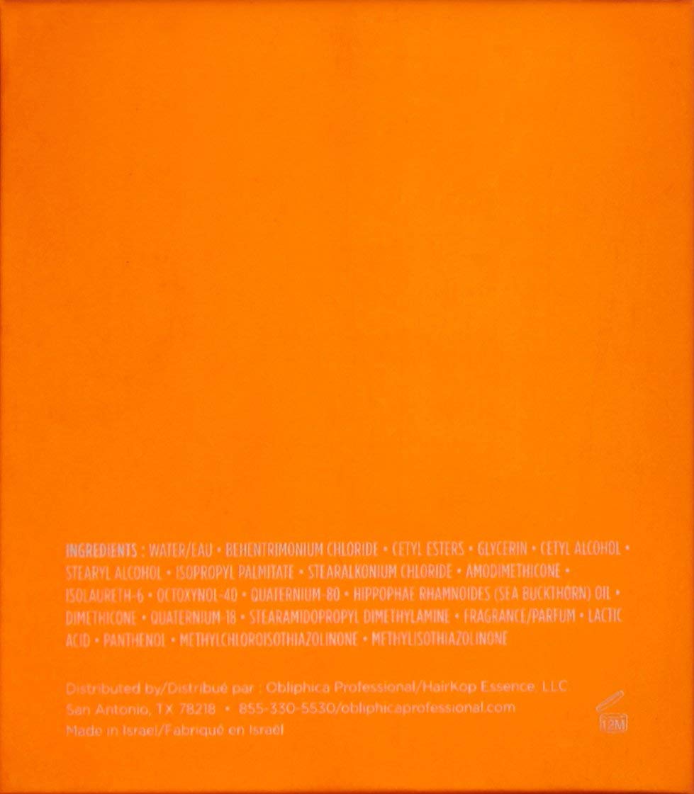 Obliphica Seaberry Hair Mask - Deep Conditioning Hydrating Treatment for Dry and Damaged Hair - Fine, Frizzy, and Color-Treated Hair - 16.9 Ounces (Pack of 1) - Image 5