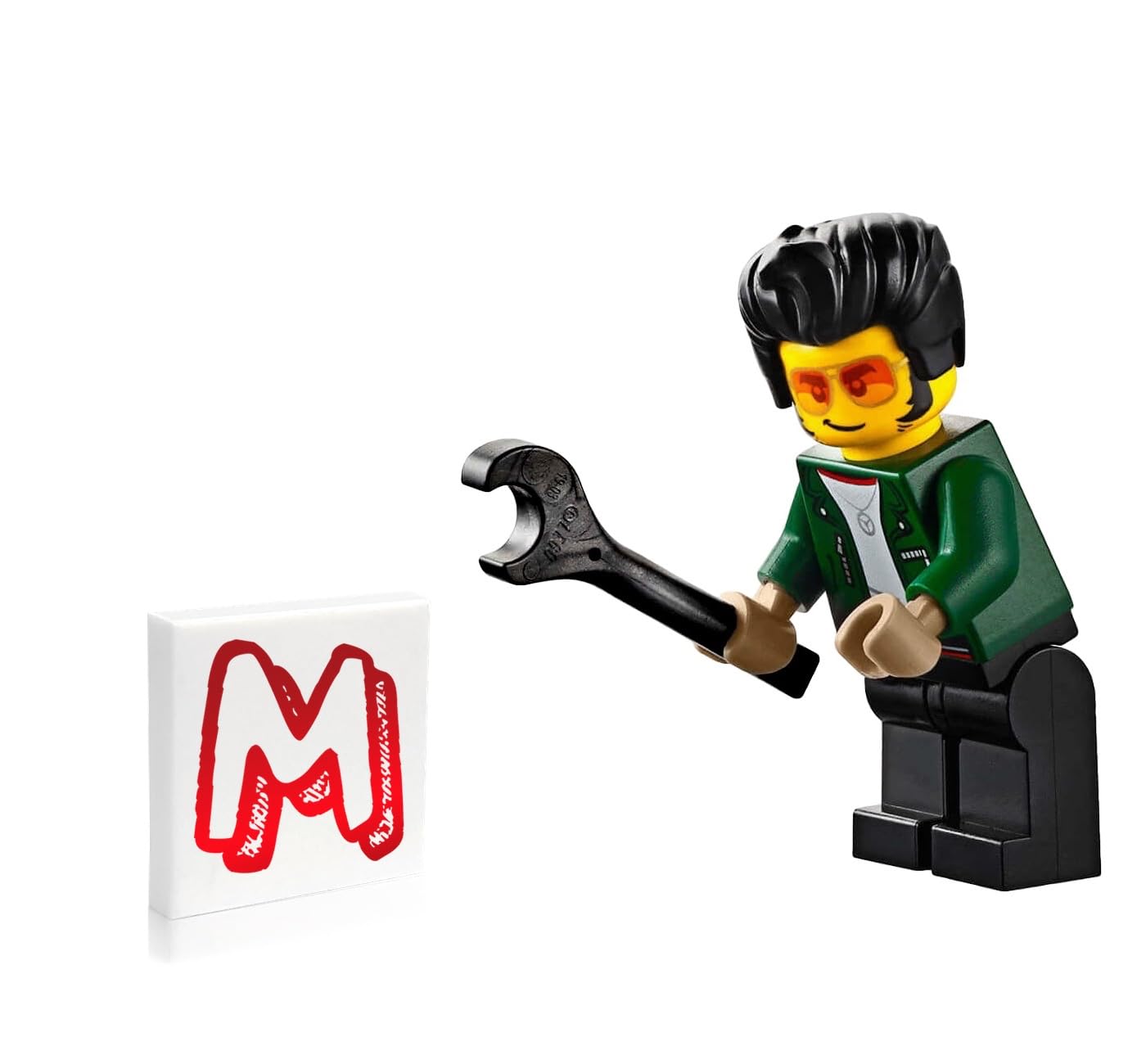 Amazon.com: LEGO City Town Race Minifigure - Tread Octane (with
