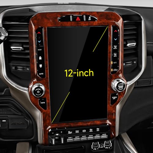 Autocollant console centrale Dodge Ram contre rayures console écran 12 pouces