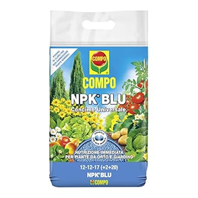 Foto di COMPO NPK BLU, Concime Universale Granulare per Orto e Giardino, Pronto Effetto, 4 kg