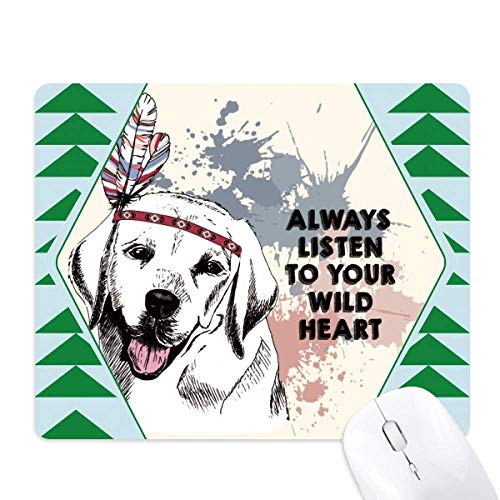 Tapis de souris illustration aquarelle chien et pin élégant