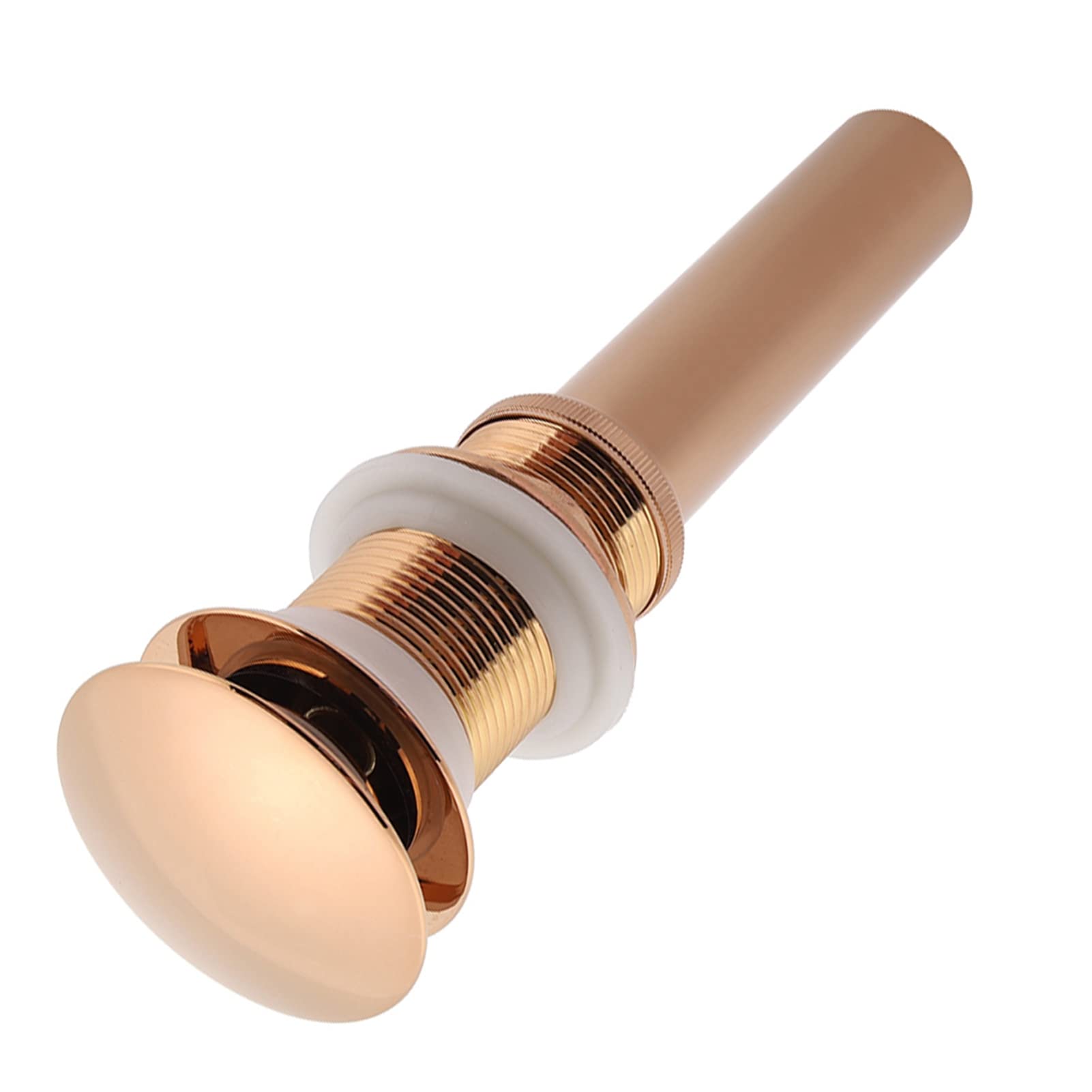 for Pop Up Drain for Pop Up Waste Stopper G1 1/4 Laiton Lavabo Lavabo for Pop Up Drain Assembly Non Overflow (Or Rose)