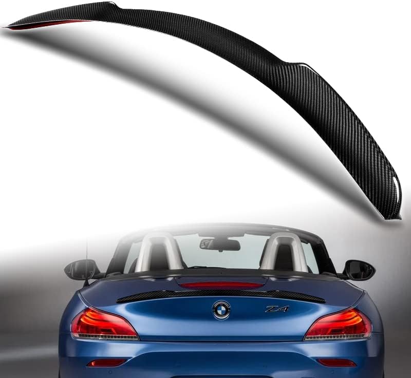 Alerón de la tapa trasera del maletero compatible con BMW Z4 E89 2009 2010 2011 2012 2013 2014 2015 2016 BMW Z4 E89, 100% fibra de carbono real,
