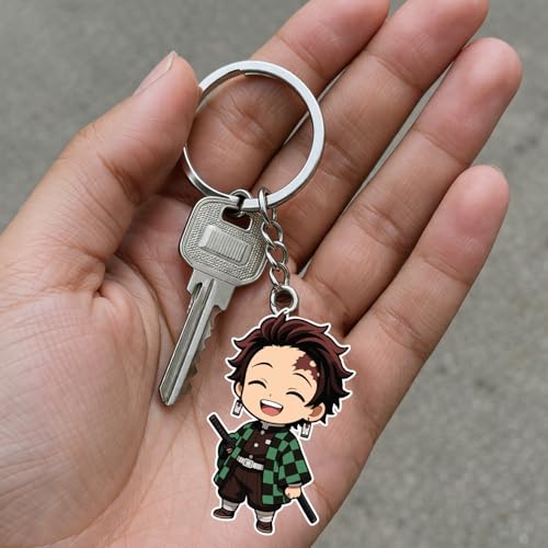 Image of Acrylic Anime & Cartoon Theme Keychain For Bike & Car | Birthday Return Gift For Kids | Gift For Girls & Boys