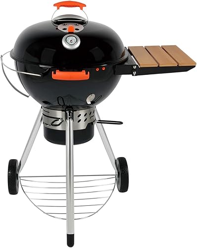 Miniatura 3 de ProQ Parrilla de barbacoa de carbón con mesa auxiliar (Rodeo ST-57), 22 pulgadas - Parrilla de barbacoa de carbón - Ahumadores y parrillas al aire