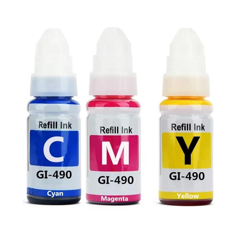 GI-490 Premium kompatybilny kolorowy tusz do butelek na bazie wody do napełniania drukarki Pi-xma G3411 G2410 G2411