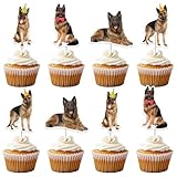 Non è necessario il fai da te: questi topper per cupcake a tema pastore tedesco sono preassemblati. Devi solo inserirli nei tuoi cupcake e torte. Forniamo anche punti adesivi per voi.