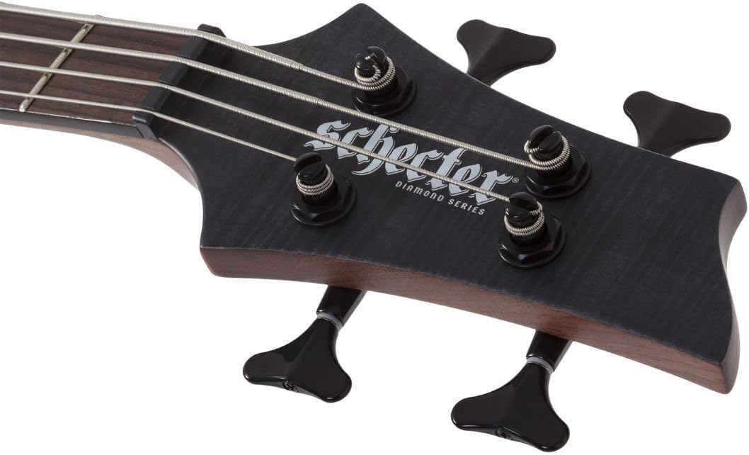 Schecter Charles Berthoud CB-4 Bass Guitar - See-thru Black Satin