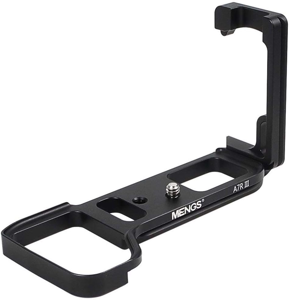 MENGS A7R III L-Shaped Quick Release Plate With Aluminum Alloy Material For Sony A7R III Camera Compatible With Arca-Swiss Standard