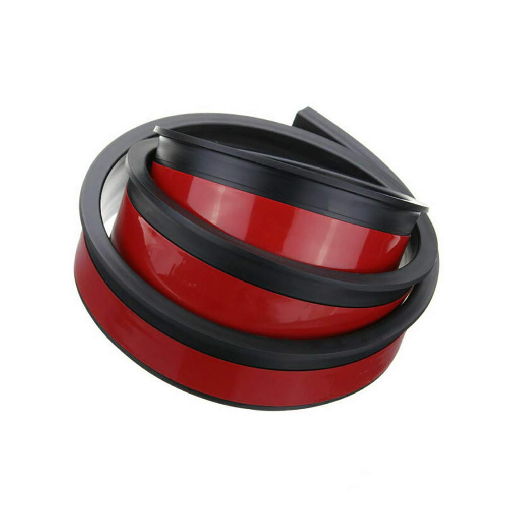 Photo 1 of KIMISS Car Wheel Arch Trim, 2 Pcs 1.5m Universal Rubber Car Wheel Arch Protection Anti Collision Strips Moldings Mudguard Trim (Black)