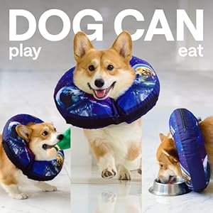 Inflatable Dog Recovery Collar – Soft Donut Cone for Dogs After Surgery – Comfortable Dog Cone Alternative to Stop Licking – Elizabethan Pillow Collar for Post-Surgery Protection Inflatable Dog Recovery Collar–Soft Donut Cone for Dogs After Surgery–Comfortable Dog Cone Alternative to Stop Licking–Elizabethan Pillow Collar for Post Surgery Protection