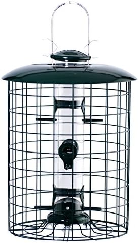 Bird feeders with cages around them that will surprise you 8 Woodlink WLC6S Caged 6-Port Seed Tube Feeder