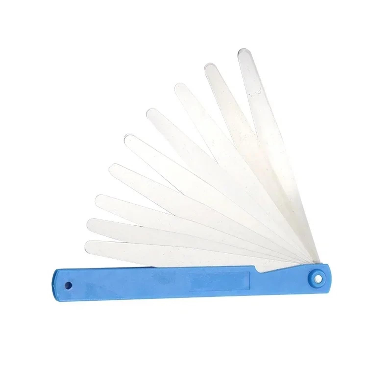 Juego de galgas de espesores, Calibrador de espesores portátil 17 hojas, 100 mm longitud, calibrador métrico 0,02 a 1,00