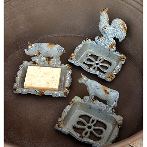 Park Hill Collection Eau81340 Cast Iron Cow Soap Dish, 5-Inch Length, Grey #TOP2