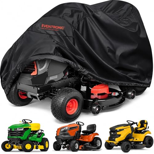 Riding Lawn Mower Cover, Eventronic 54“ Riding Lawn Tractor Cover Waterproof Heavy Duty Durable...
