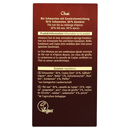 Alnatura Bio Chai Tee, 20 Beutel, 40g