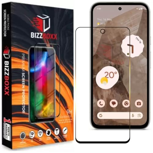 Image of Compatible With Google Pixel 8A Tempered Glass Screen Protector With Camera Cut - High Definition, Shatterproof, Easy Install, Anti-Fingerprint - Pack of 1