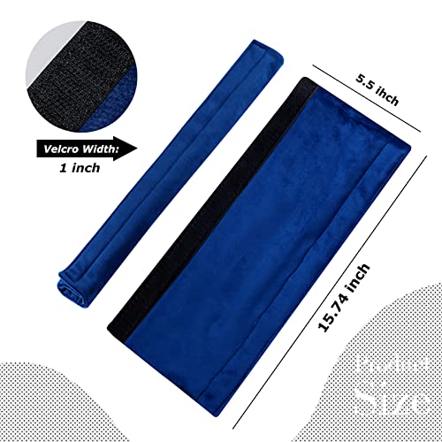 Kewjug Refrigerator Door Handle Covers Washable Cloth Kitchen Decor Keep Appliance Clean Anti-Static Stains For Fridge Dishwashers Velvet (2Pcs Blue) #TOP1