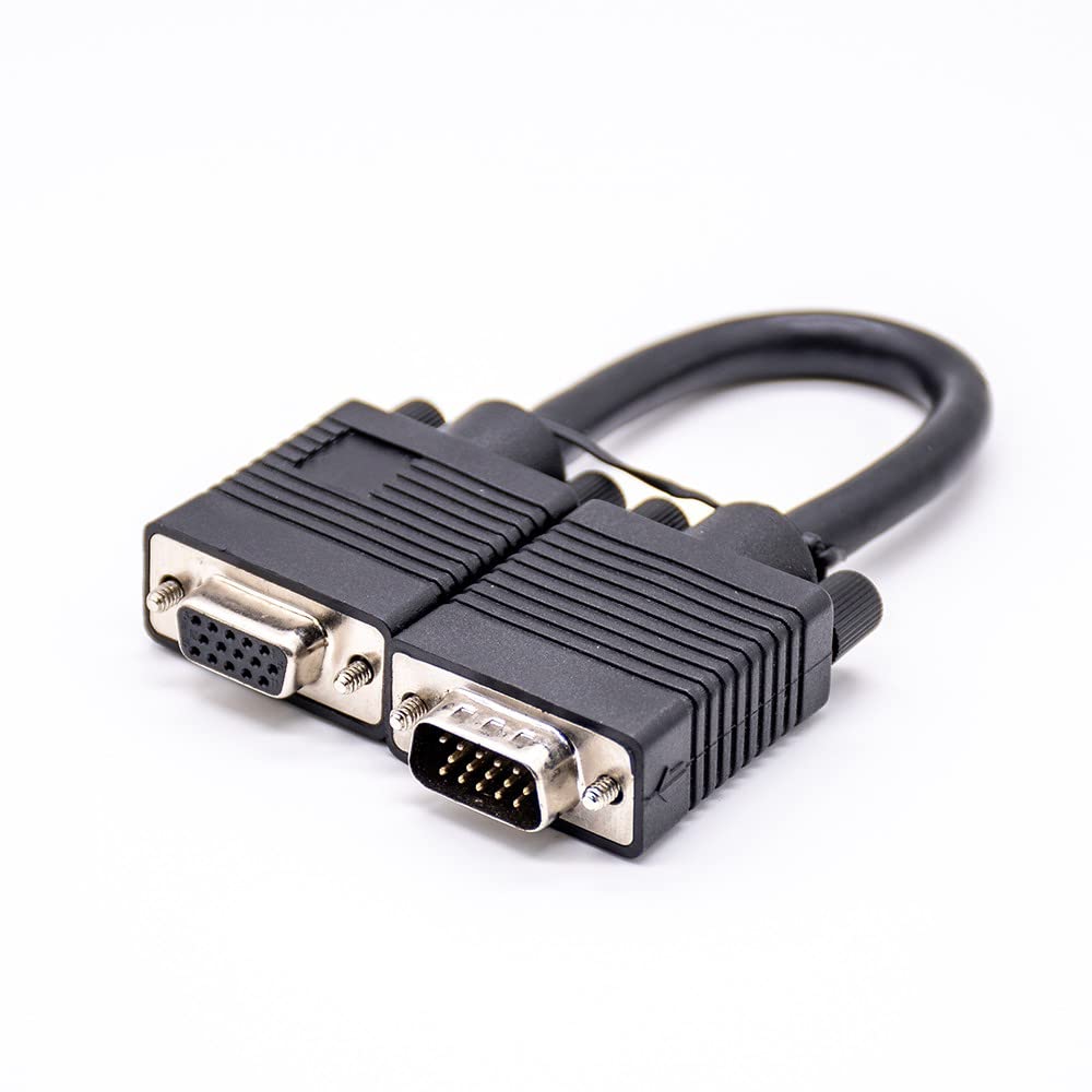 DB Cable Splitter 15pin Male to Female Straight Cable Assembles Connector 15CM