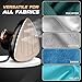 Econour 2-in-1 Mini Travel Iron & Steamer with temperature control, light indicator, and non-stick soleplate. Compact, portable, and ideal for travel, crafting, quilting, sewing, and handcraft project