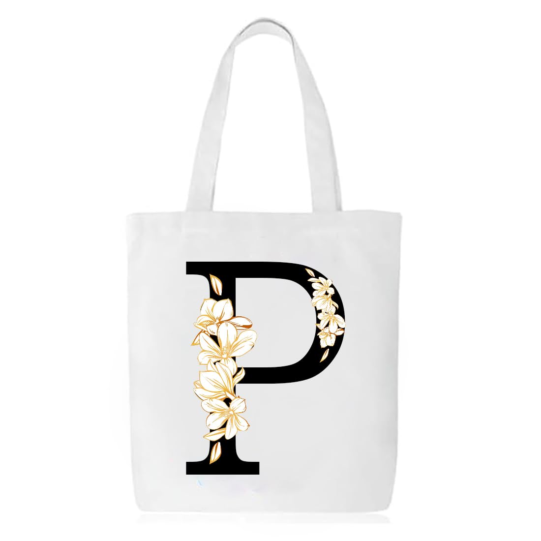 sai unique gifts Customized Name Printed White Tote Bag, Shopping Bags With your Logo, Text/Design, Unique Gifts for Women and Girl, Cotton Tote Bag, White-picture-11