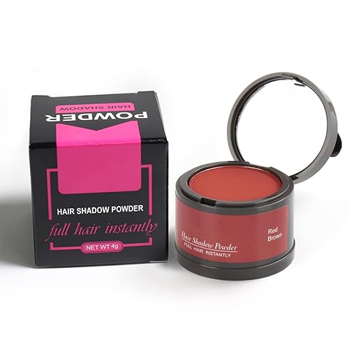 Miniatura 3 de Polvo de línea de cabello (rojo-marrón brillante), tinte de raíz para el cabello, cubierta instantánea de sombra de color de cabello, raíz de