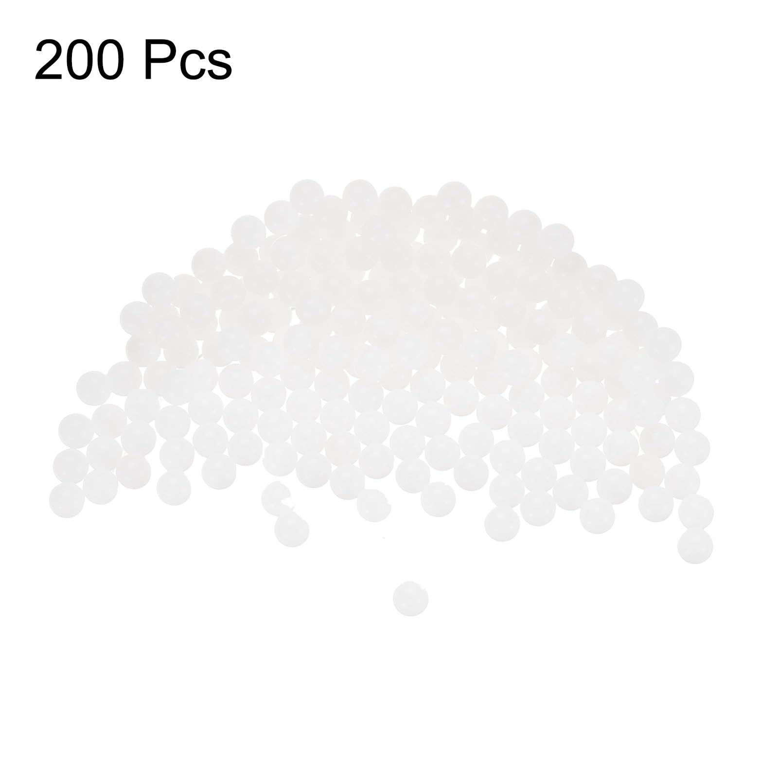 QUARKZMAN 200pz Sfere di Cuscinetto in Plastica 4.5mm, Sfere per Cuscinetti in Plastica Solida