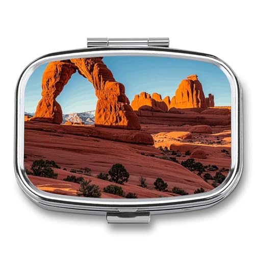 Pill Box Arches National Park-�X�^���_�[�h�g���x���s���I�[�K�i�C�U�[ 2�R���p�[�g�����g �|�[�^�u�����f�B�V���P�[�X �~���[�f�U�C�� �r�^�~�� �W���G���[ �K���i ��v�ȃ|�P�b�g�s���{�b�N�X ���z/�L�����v�p