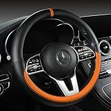 YOUDAXIN Morandi Color Steering Wheel Cover, Nappa Leather, Fashionable Sporty Style, Universal 15 i