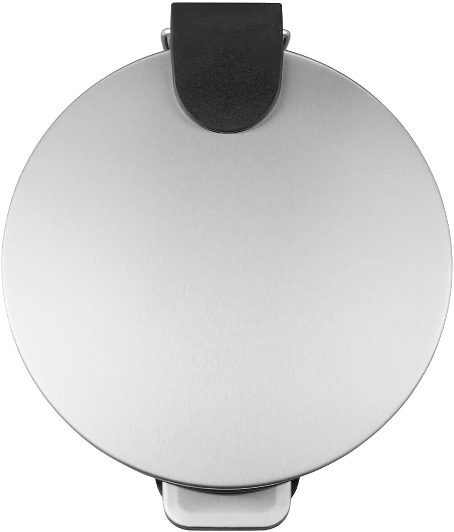 Powemaid Lixeira Inox redonda Slim com Pedal em inox para Cozinha Banheiro Apartamento -3 Litros - Prata Powemaid Lixeira Inox redonda Slim com Pedal em inox para Cozinha Banheiro Apartamento -3 Litros - Prata