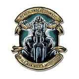 Never Underestimate an Old Man with a Motorcycle 7 inch Decal for Motorcycle, Cars, Trucks, Motorcyc