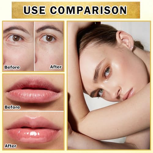 ZHISHUDL 30PCS Lip Mask & Under Eye Mask Pink Lip Masks 24k Gold Eye Mask Patches for Puffy Eyes Effectively Moisturizing Lip & Eye Skin Reducing Fine Lines & Dark Circle