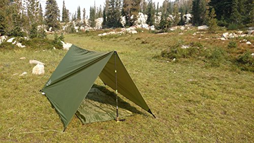 River Country Products Open Air Trekker Tent Shelter, Backpacking Shelter, Hammock Rain Fly Green
