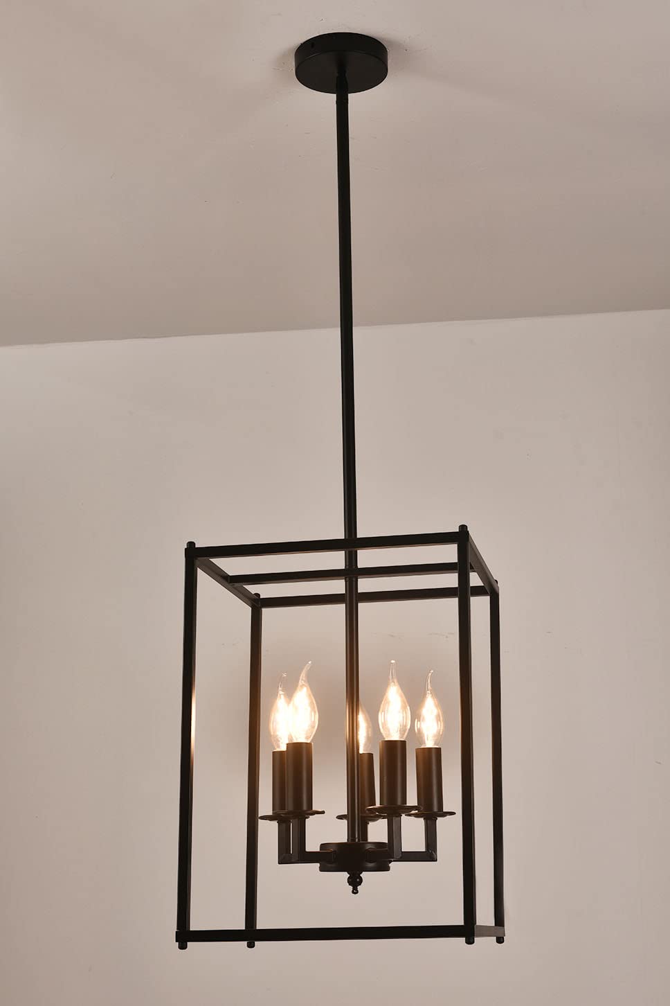 Buy Industrial Farmhouse Chandelier 5 Light Adjustable Height Hanging