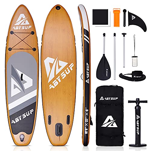ABYSUP Paddle Boards, SUP, Paddleboard with All Accessories & Carry Bag, 10'6" Inflatable Paddle Board, Non-Slip Deck SUP Paddle Board, Anti-Sink Paddl&Pump Included( Paddle Board)