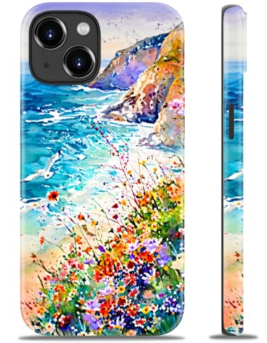 Coque pour iPhone 15 double couche rigide et silicone avec motifs tendance