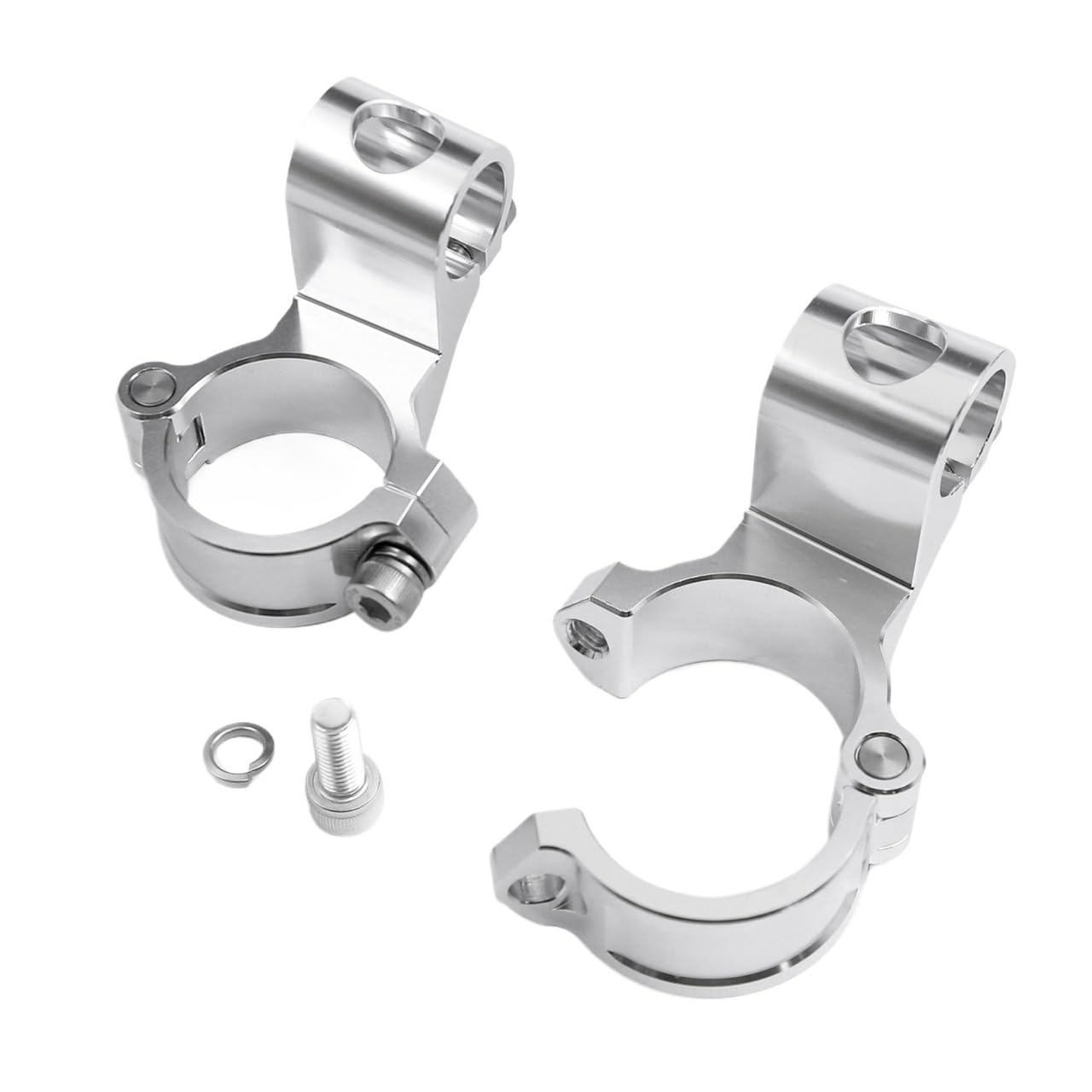 Estensore Manubrio Moto Riser Per Motocicletta Con Clip 37 41 43 45 48 50 51 Mm, Regolabili, Con Morsetto Per Manubrio Da 7/8", Rialzo Da 1,5".