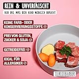 TIERLIEBHABER – Hundefutter Nass 400g 6X Rind mit Gemüse – Von Tierärzten entwickelt – Nassfutter Hund mit 91% Fleischanteil – Dog Food als Hundenassfutter 400g Dosen