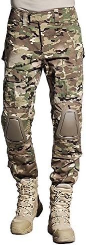 SINAIRSOFT US Army Uniform Shirt Pants with Knee Pads Tactical Combat Airsoft Hunting Apparel Camo BDU (MC,US L =Asian Tag XXL) — view 5