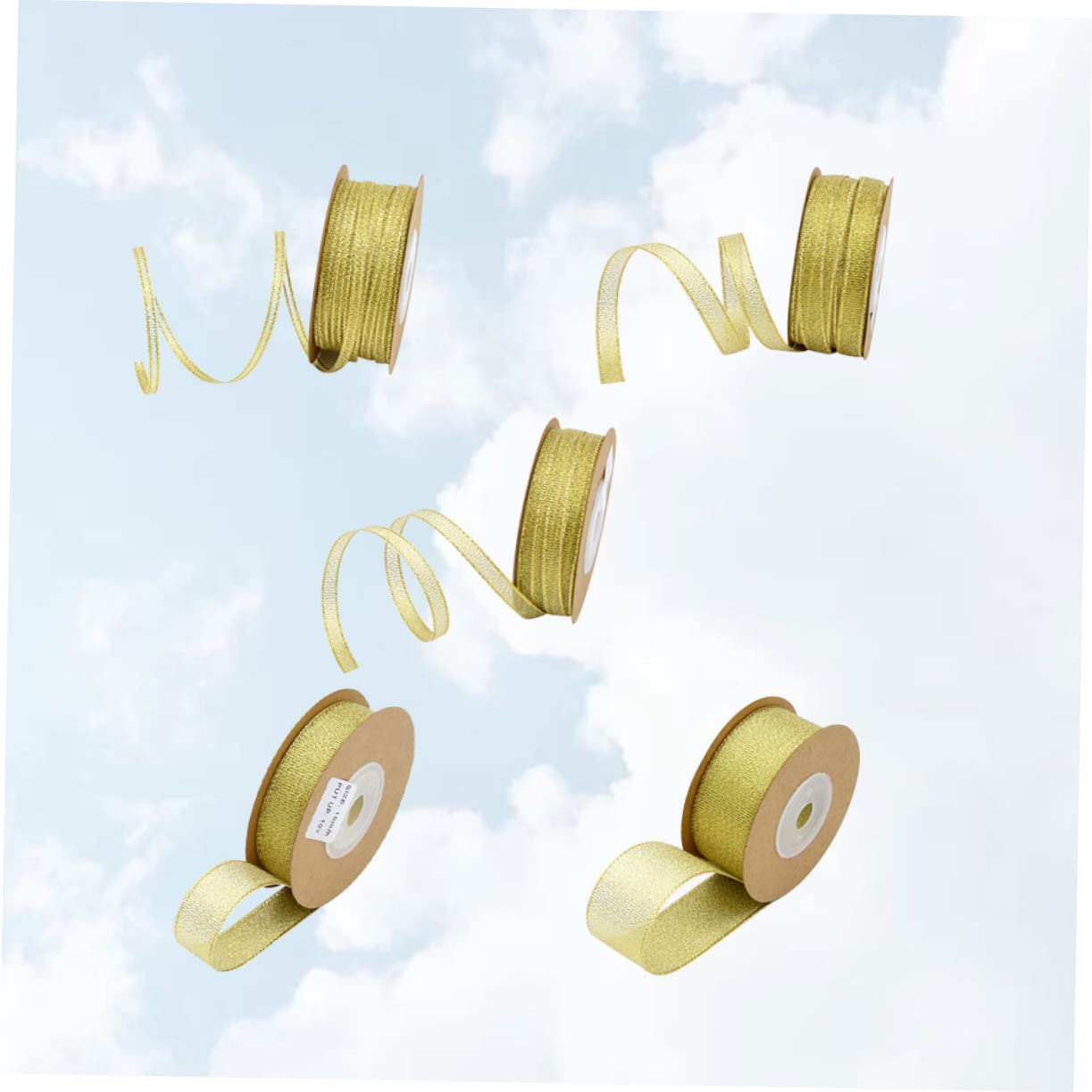 jojofuny 3 Sätze Diy Glitzerbänder Grosgrain Geschenkband Für Blumenverpackungen Und Bastelarbeiten Langlebig Für Partys Und Dekorationen 5rolle*3