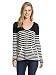 Roxy Juniors White Caps Hooded Poncho Stripe