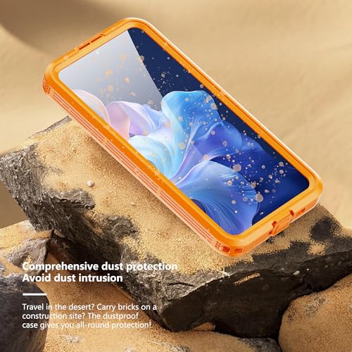 QIFJNZO Waterproof Phone Case for Samsung Galaxy S26 Plus Protective Orange by QIFJNZO - Used condition - Image 4