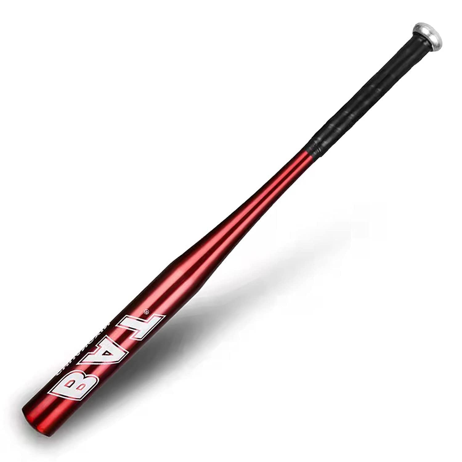 Farsler Mazza da Baseball, 63,5 cm Mazze Sport Softball Resistente, per Esercizi di Adolescenti e Adulti (Rosso)