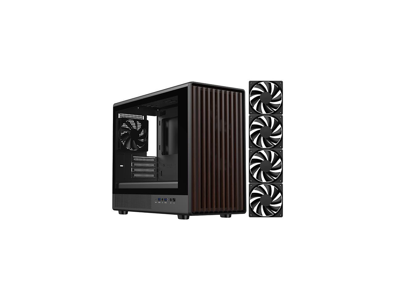 Amazon.com: DIYPC DIY-mATX06-Wood Black USB3.0 /Type C Micro ATX